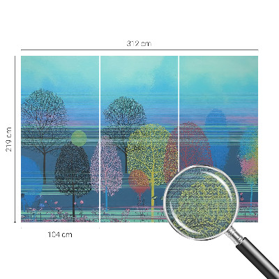 Motivtapete fürs Wohnzimmer Farbenfrohe Harmonie