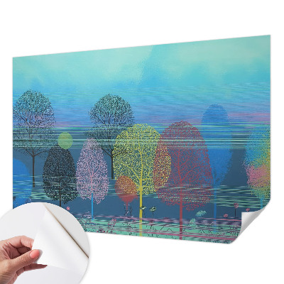 Motivtapete fürs Wohnzimmer Farbenfrohe Harmonie