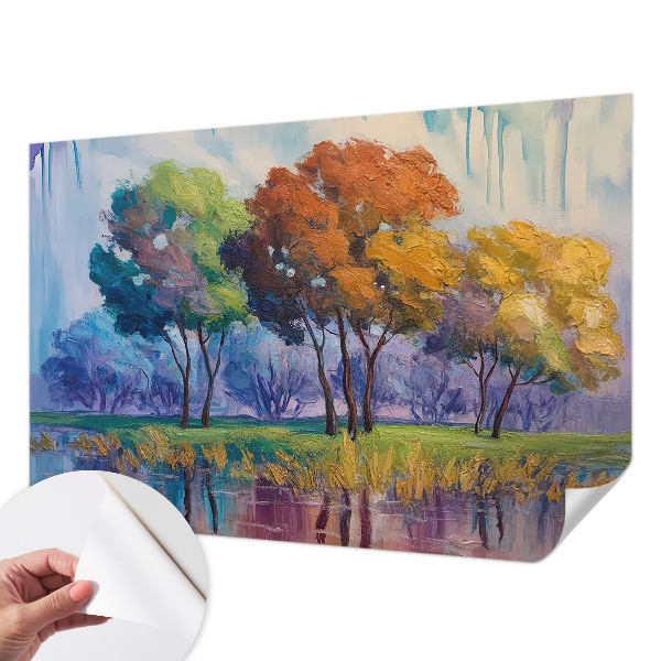 Selbstklebende Fototapete fürs Schlafzimmer Baumabstraktion