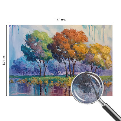 Selbstklebende Fototapete fürs Schlafzimmer mit abstraktem Baummotiv
