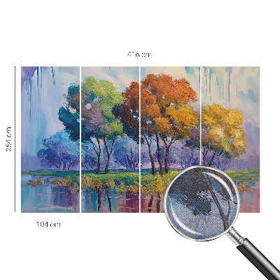 Selbstklebende Fototapete fürs Schlafzimmer Baumabstraktion