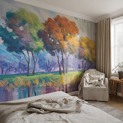 Selbstklebende Fototapete fürs Schlafzimmer Baumabstraktion