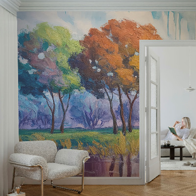 Selbstklebende Fototapete fürs Schlafzimmer Baumabstraktion