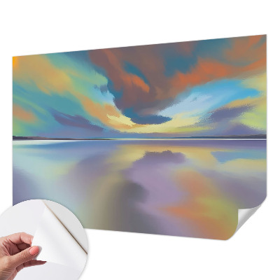 Hochwertige Bildtapete Regenbogen-Sonnenuntergang