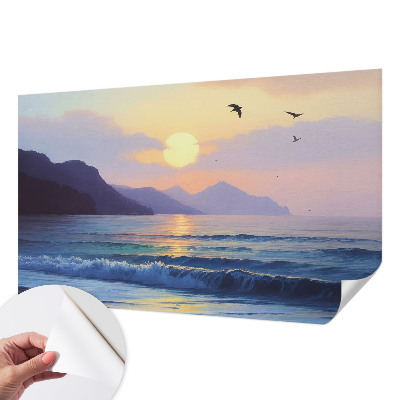 Selbstklebende Fototapete mit Motiv „Sea West“