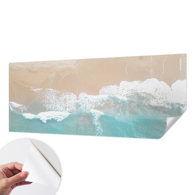 Selbstklebende Fototapete für die Wand mit Motiv tosender Wellen