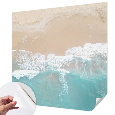 Selbstklebende Fototapete für die Wand mit Motiv tosender Wellen