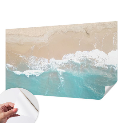 Selbstklebende Fototapete für die Wand mit Motiv tosender Wellen
