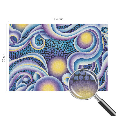 Selbstklebende Fototapete fürs Wohnzimmer Bunte Wirbel