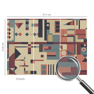 Selbstklebende Fototapete fürs Schlafzimmer Abstrakte Komposition