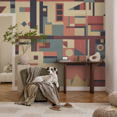 Selbstklebende Fototapete fürs Schlafzimmer Abstrakte Komposition