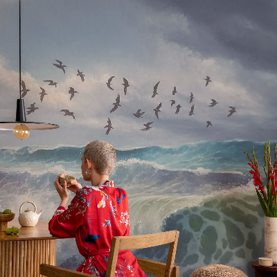 Selbstklebende Fototapete fürs Kinderzimmer Meereswellen