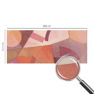 Fototapete in 3D-Optik in bunten, auffälligen Formen