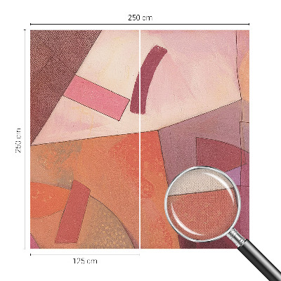 Fototapete in 3D-Optik Farbenfrohe Formen