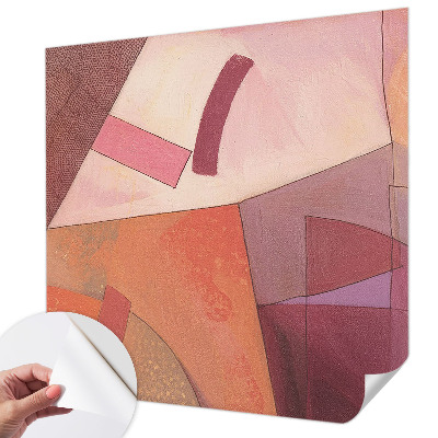 Fototapete in 3D-Optik Farbenfrohe Formen