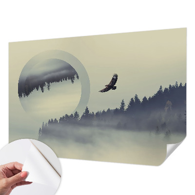 54D-Fototapete mit Waldlandschaft