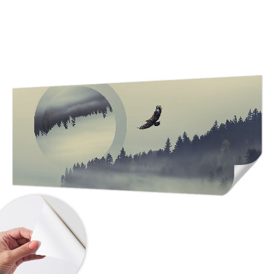54D-Fototapete mit Waldlandschaft
