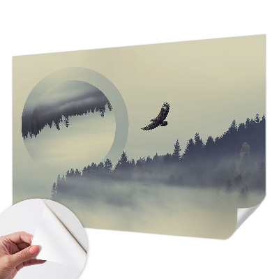 54D-Fototapete mit Waldlandschaft
