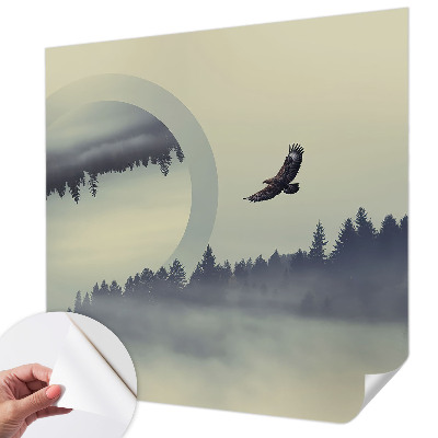 54D-Fototapete mit Waldlandschaft