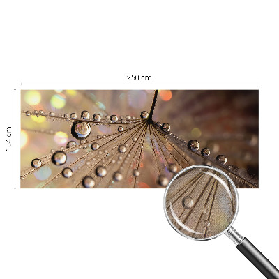 54D-Fototapete fürs Wohnzimmer Perlentropfen