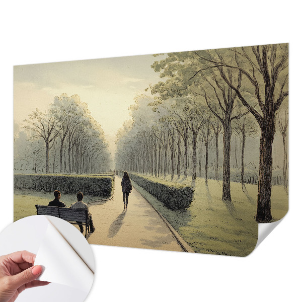 Vintage tapete Parkfrieden