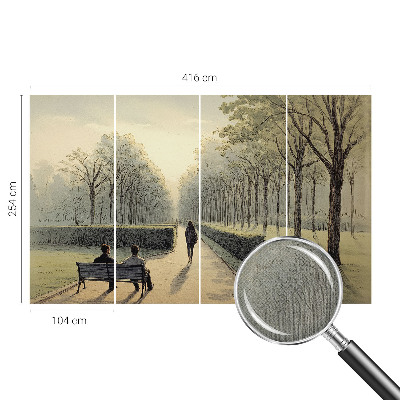 Vintage tapete Parkfrieden