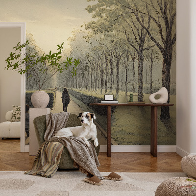 Vintage tapete Parkfrieden