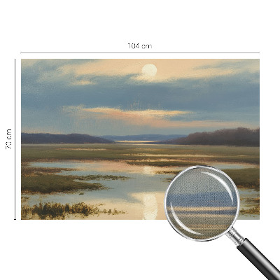 Selbstklebende Fototapete mit atmosphärischer Landschaftsabbildung