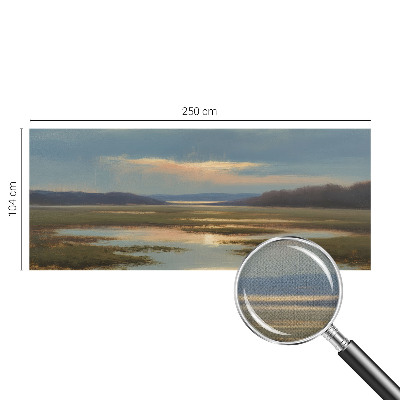 Selbstklebende Fototapete mit atmosphärischer Landschaftsabbildung