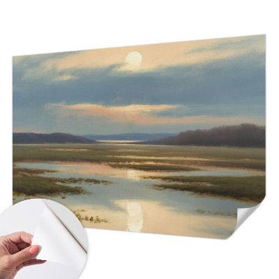 Selbstklebende Fototapete mit atmosphärischer Landschaftsabbildung