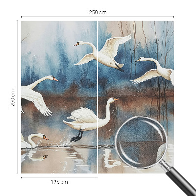 Selbstklebende Fototapete fürs Wohnzimmer Vögel im Flug