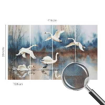 Selbstklebende Fototapete fürs Wohnzimmer Vögel im Flug