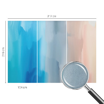 Selbstklebende Fototapete für die Wand mit einer farbenfrohen abstrakten Gestaltung