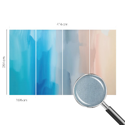 Selbstklebende Fototapete für die Wand mit einer farbenfrohen abstrakten Gestaltung