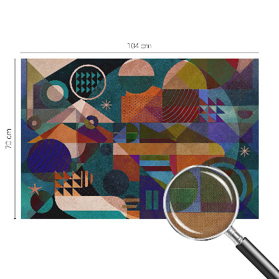 Selbstklebende Fototapete fürs Kinderzimmer mit geometrischem Kunstmotiv