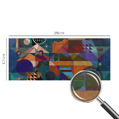 Selbstklebende Fototapete fürs Kinderzimmer mit geometrischem Kunstmotiv
