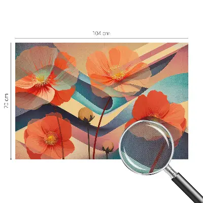 55D-Fototapete mit dem Motiv „Blumen der Sinne“