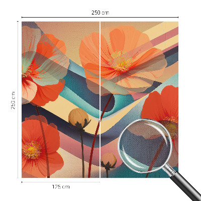 55D-Fototapete Blumen der Sinne