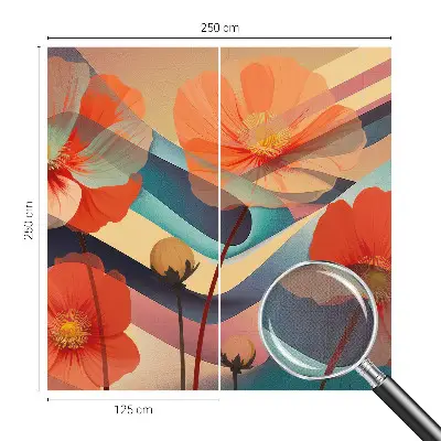 55D-Fototapete mit dem Motiv „Blumen der Sinne“