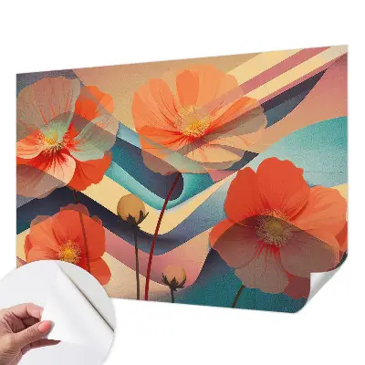 55D-Fototapete mit dem Motiv „Blumen der Sinne“