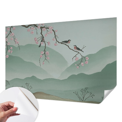 Fototapete in 3D-Optik mit dem Motiv „Japanische Serenade“