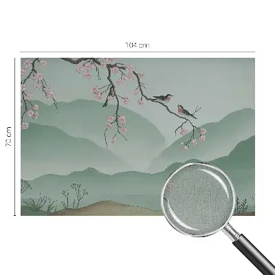 Fototapete in 3D-Optik mit dem Motiv „Japanische Serenade“