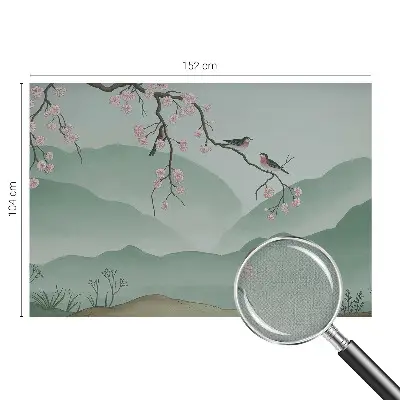 Fototapete in 3D-Optik mit dem Motiv „Japanische Serenade“