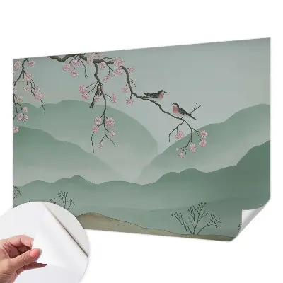 Fototapete in 3D-Optik mit dem Motiv „Japanische Serenade“