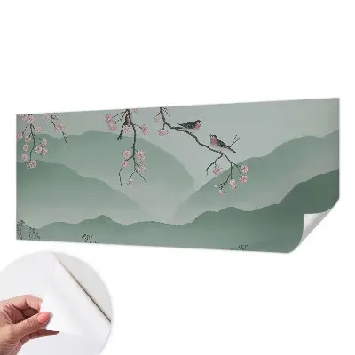 Fototapete in 3D-Optik mit dem Motiv „Japanische Serenade“