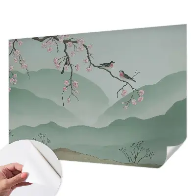 Fototapete in 3D-Optik mit dem Motiv „Japanische Serenade“