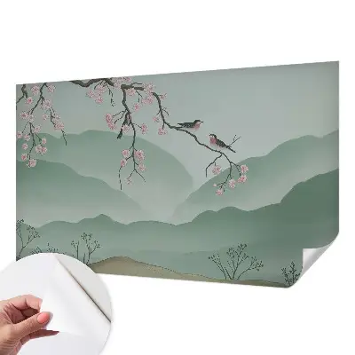 Fototapete in 3D-Optik mit dem Motiv „Japanische Serenade“