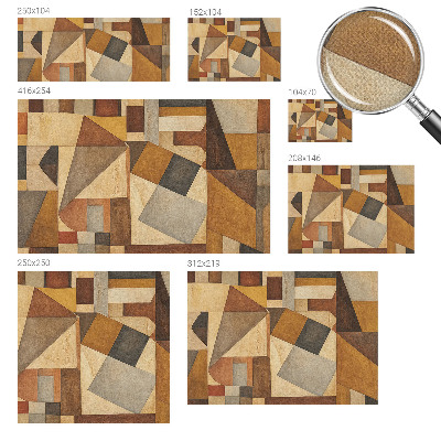 Hochwertige Bildtapete mit geometrischer abstraktion als Motiv