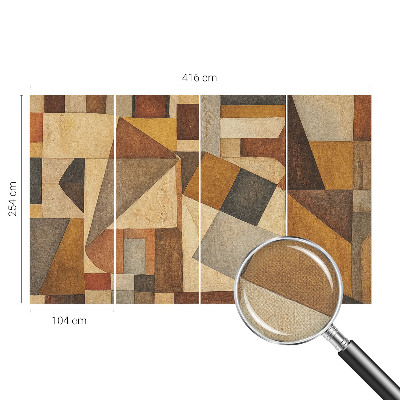 Hochwertige Bildtapete mit geometrischer abstraktion als Motiv