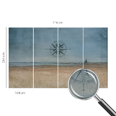 Vintage tapete Nautische Abenteuer